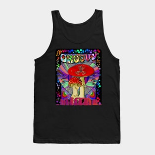 Psychedelic Groovy Magic Mushroom Frog Inner Dimension Trippy Hippy Colorful Tie Dye Shirt Mug Tapestry Sticker + More Tank Top